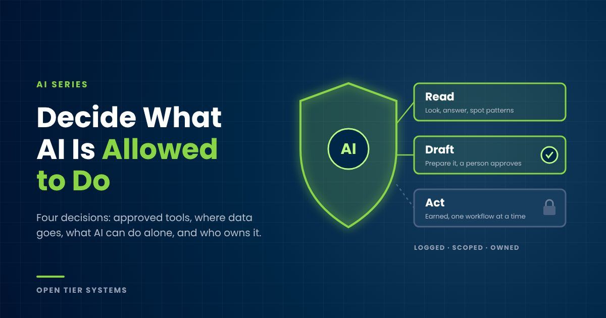 Before AI Can Act, Someone Has to Decide What It’s Allowed to Do